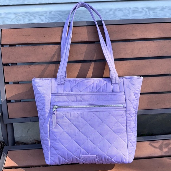 Vera Bradley Lavender Sky Small Tote Bag in Performance Twill - Picture 1 of 10